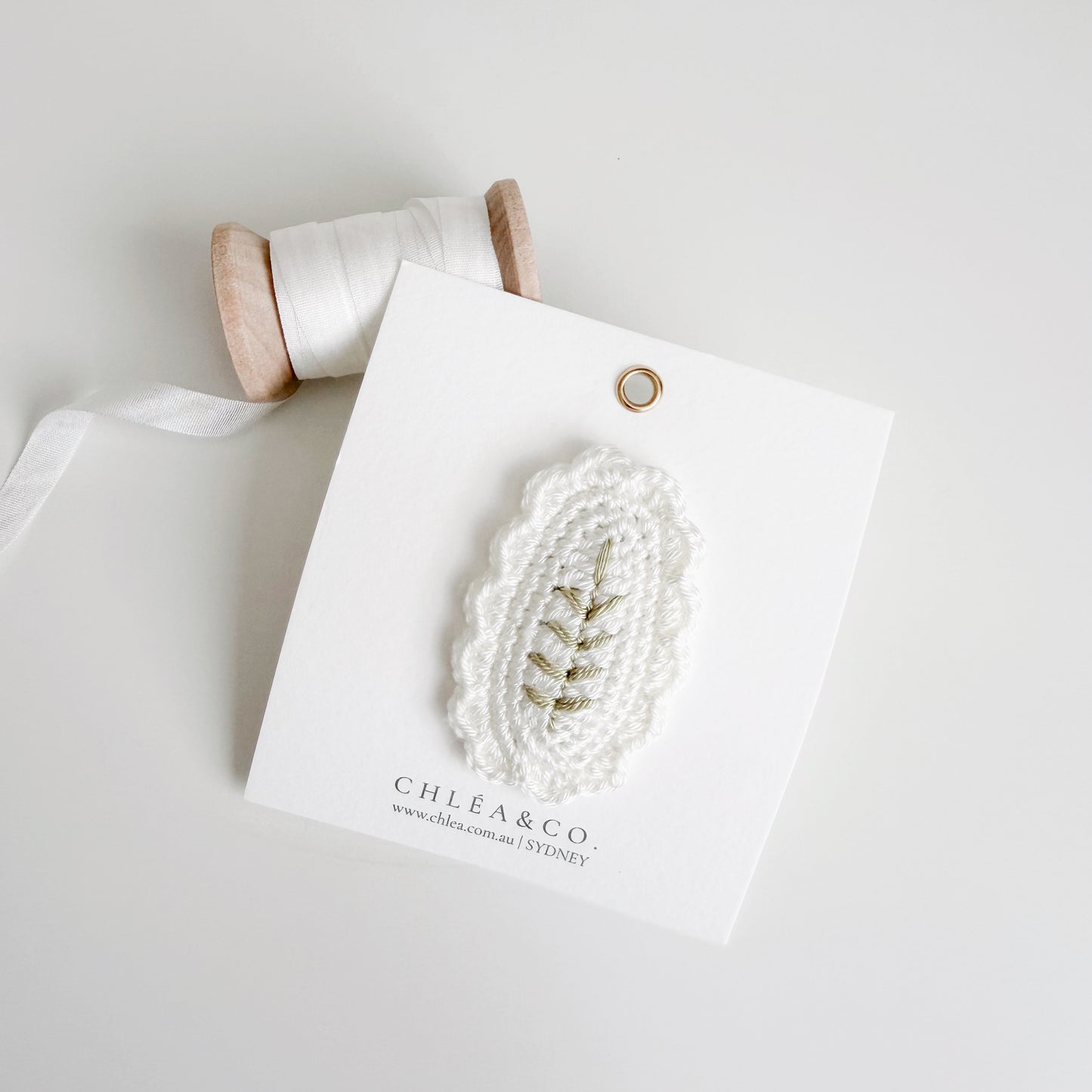 The Meadowleaf Crochet Snap Clip