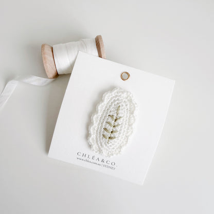 The Meadowleaf Crochet Snap Clip
