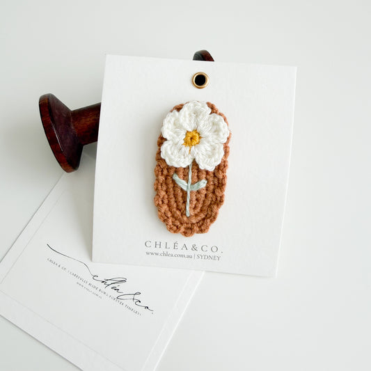 Petal & Earth Crochet Snap Clip