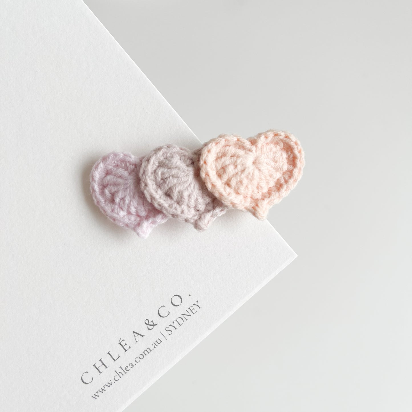Petite Sweetheart Crochet Clip