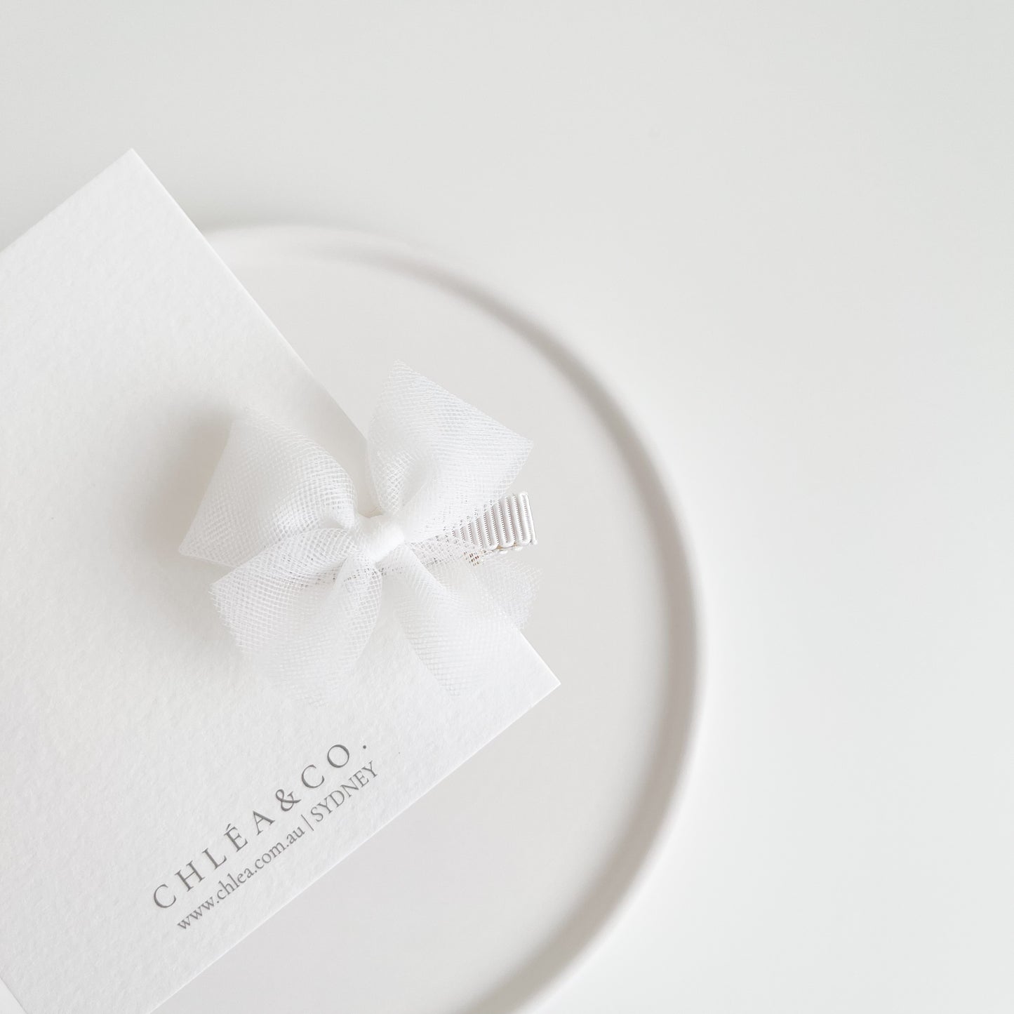 Petite Ballerina Tulle Bow Clip