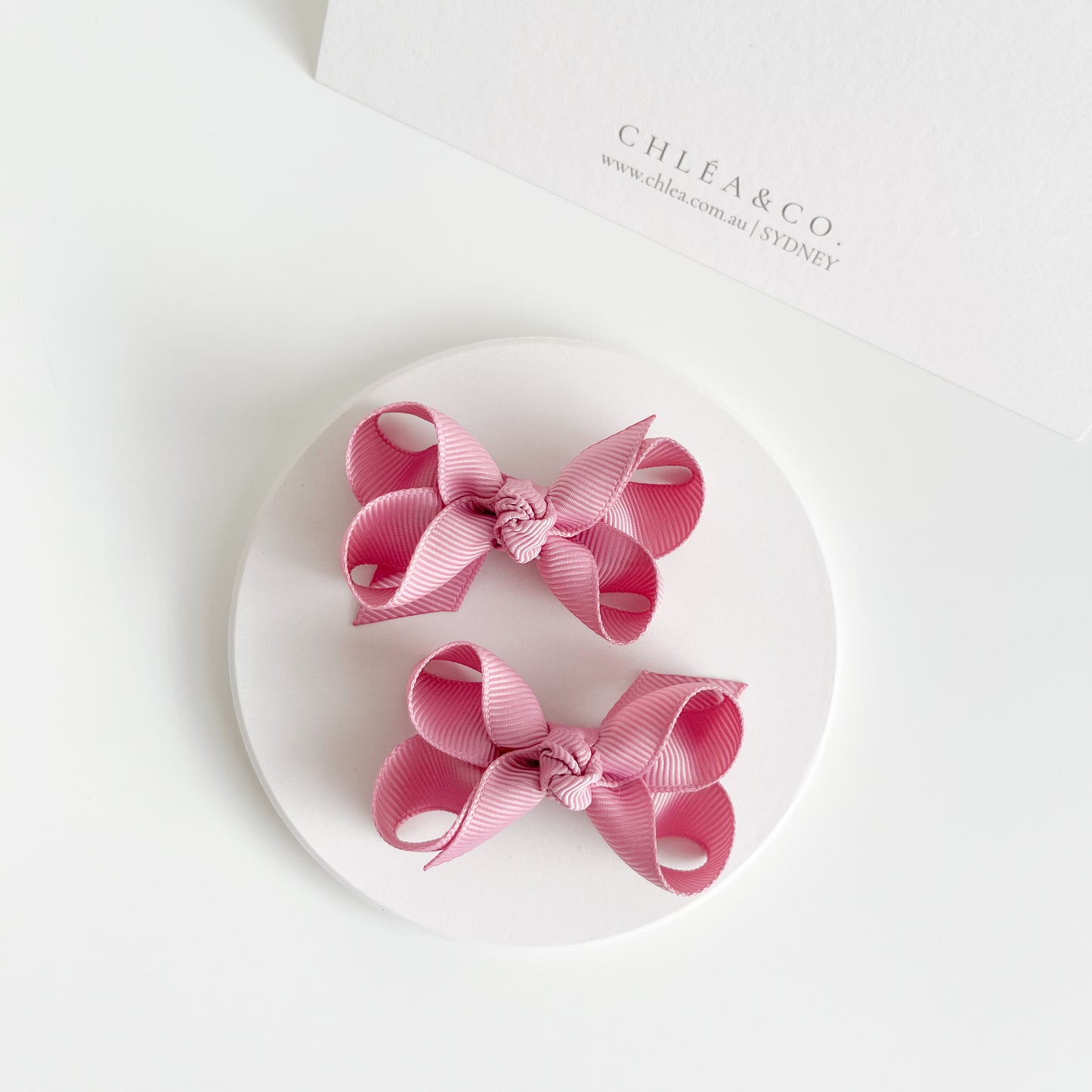 Petite Emilia Pigtail Bow Set