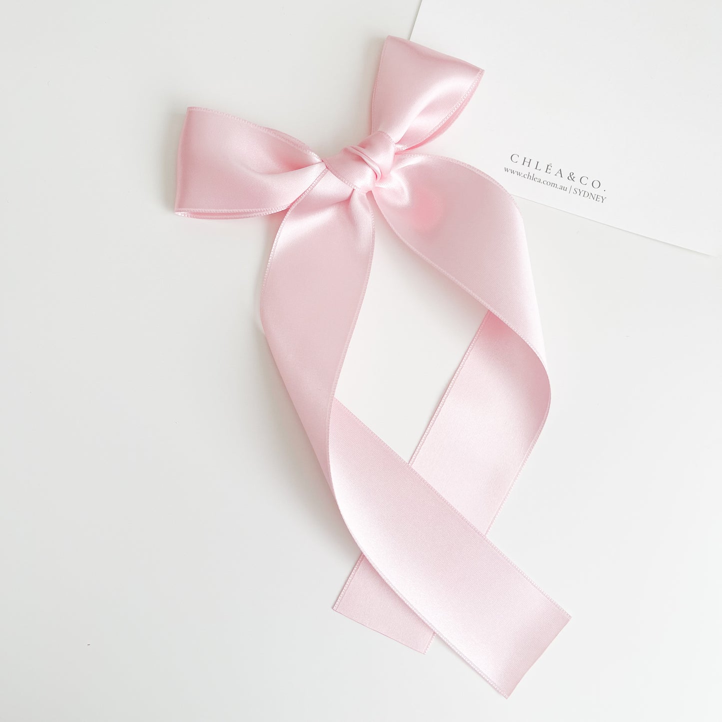Signature Satin Long Tail Bow | Standard