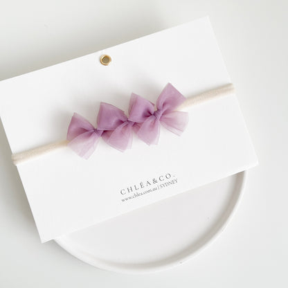 Petite Ballerina Tulle Bow Headband