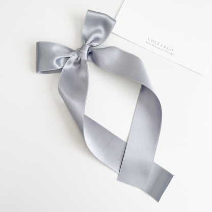 Signature Satin Long Tail Bow | Large