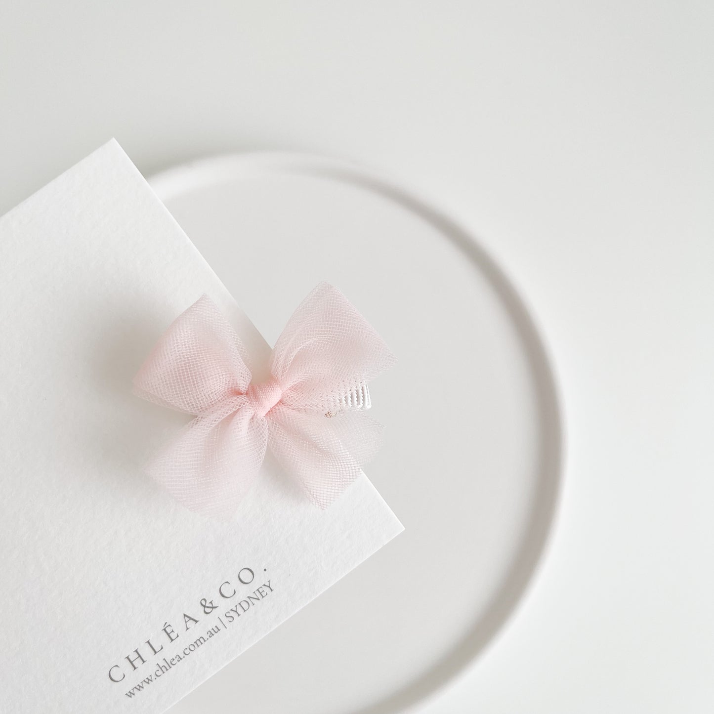 Petite Ballerina Tulle Bow Clip