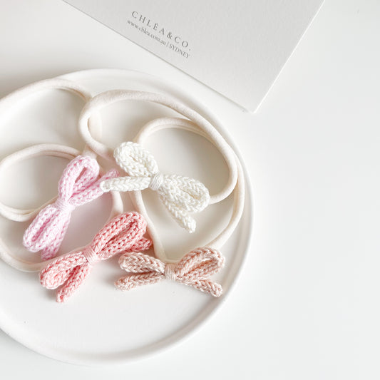 Soleil Bow Crochet Headband