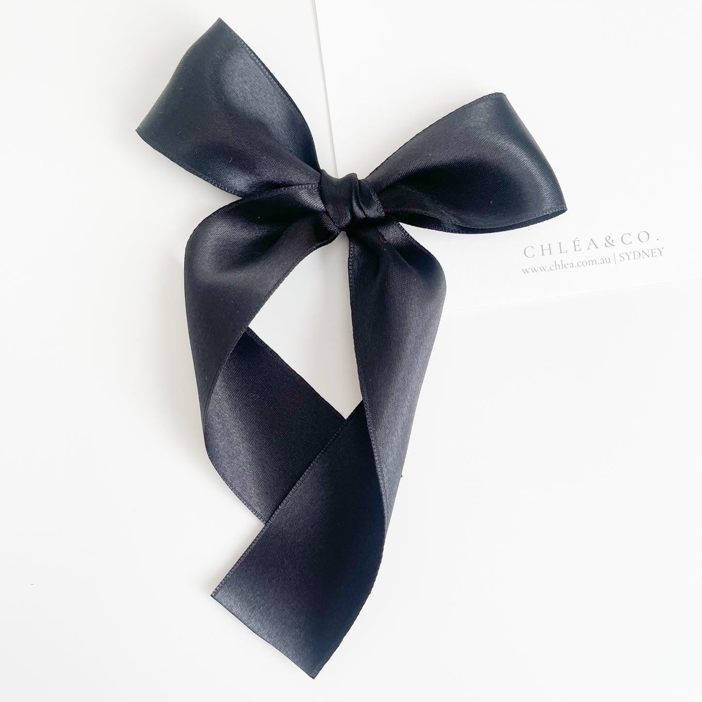 Signature Satin Long Tail Bow |  Petite XL