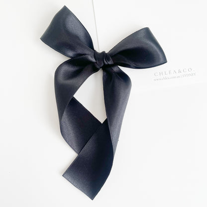 Signature Satin Long Tail Bow |  Petite XL