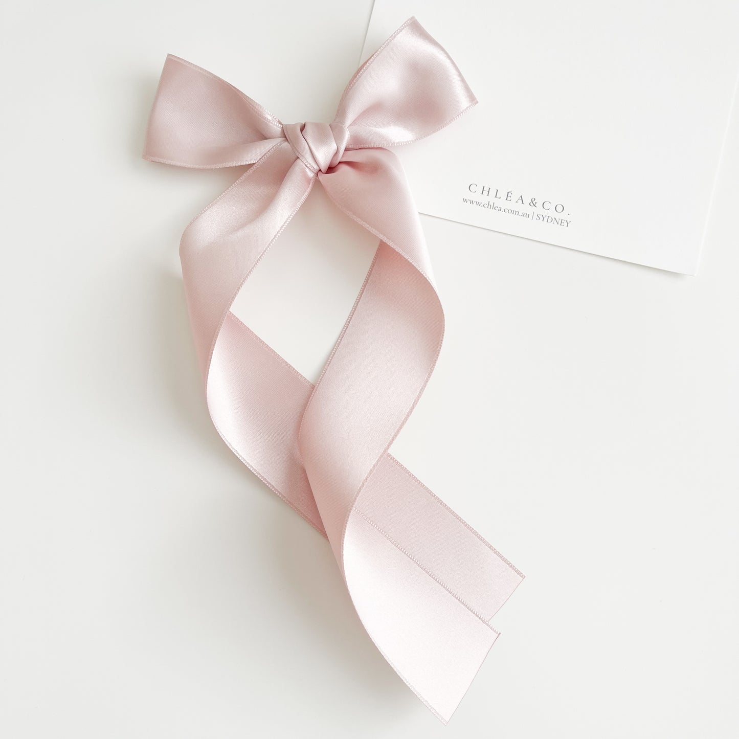 Signature Satin Long Tail Bow | Standard
