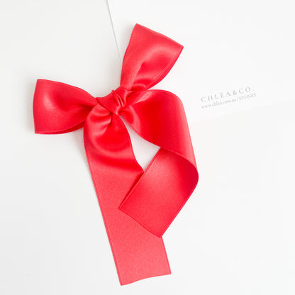 Signature Satin Long Tail Bow |  Petite XL