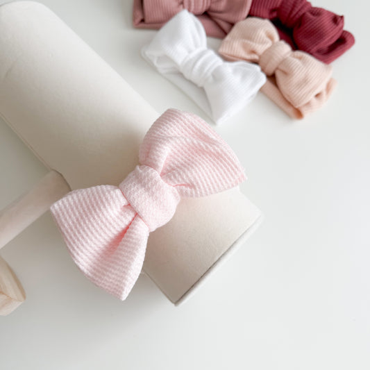 Waffle Bow Baby Headband