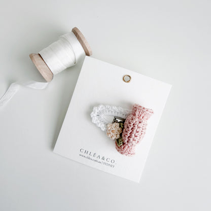 Cottage Candy Crochet Hair Clip