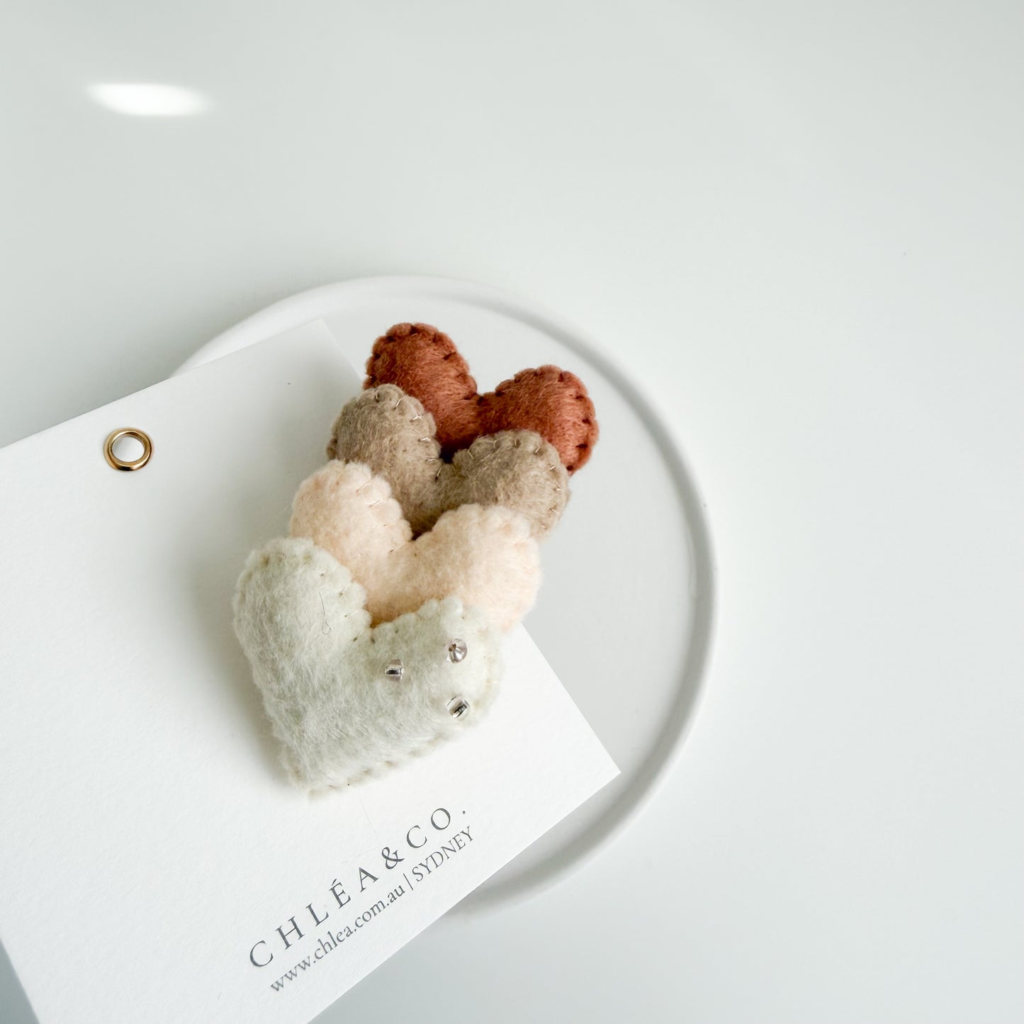 Heart Felt Clip | Terracotta