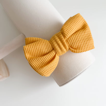 Waffle Bow Baby Headband