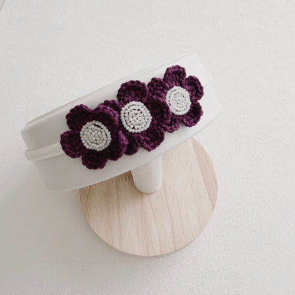 Grace Floral Crochet Baby Headband