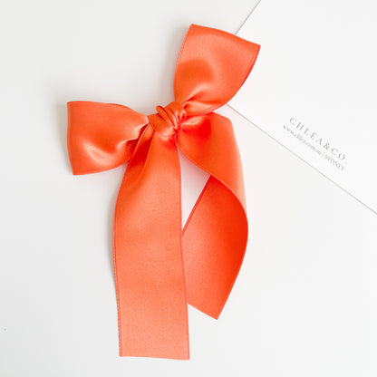 Signature Satin Long Tail Bow |  Petite XL