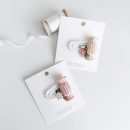 Cottage Candy Crochet Hair Clip