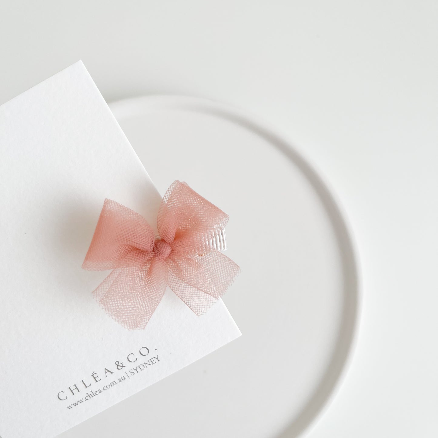 Petite Ballerina Tulle Bow Clip