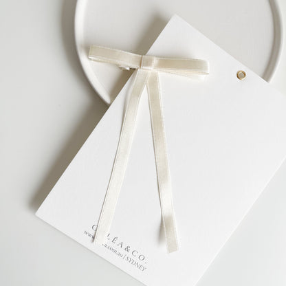 Petite Satin Long Tail Bow (2 Tails)