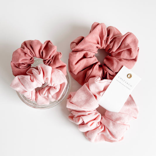 Oriana | Set of 2 Linen Scrunchies