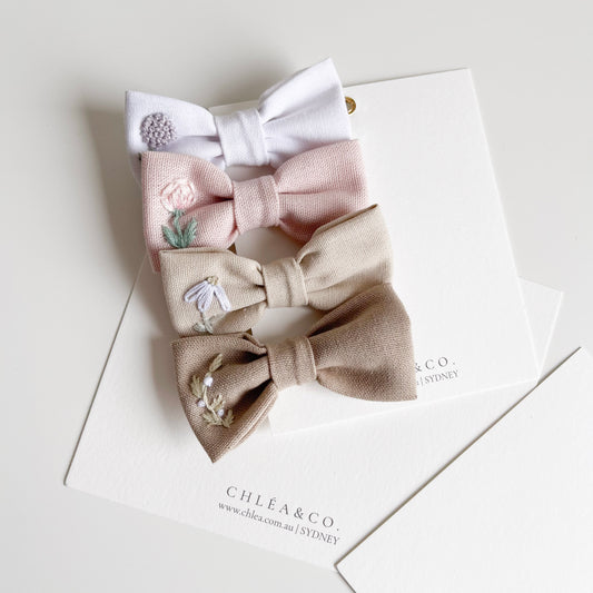 Cecily | Vintage Embroidered Bow