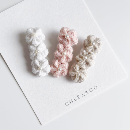 Petite Pearl Crochet Clip
