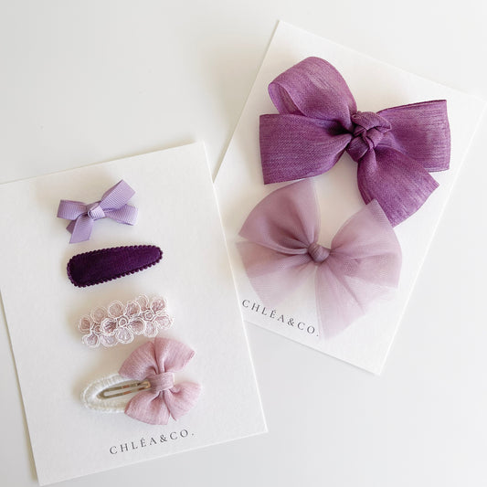 Set of 6 Clips Lavender Set