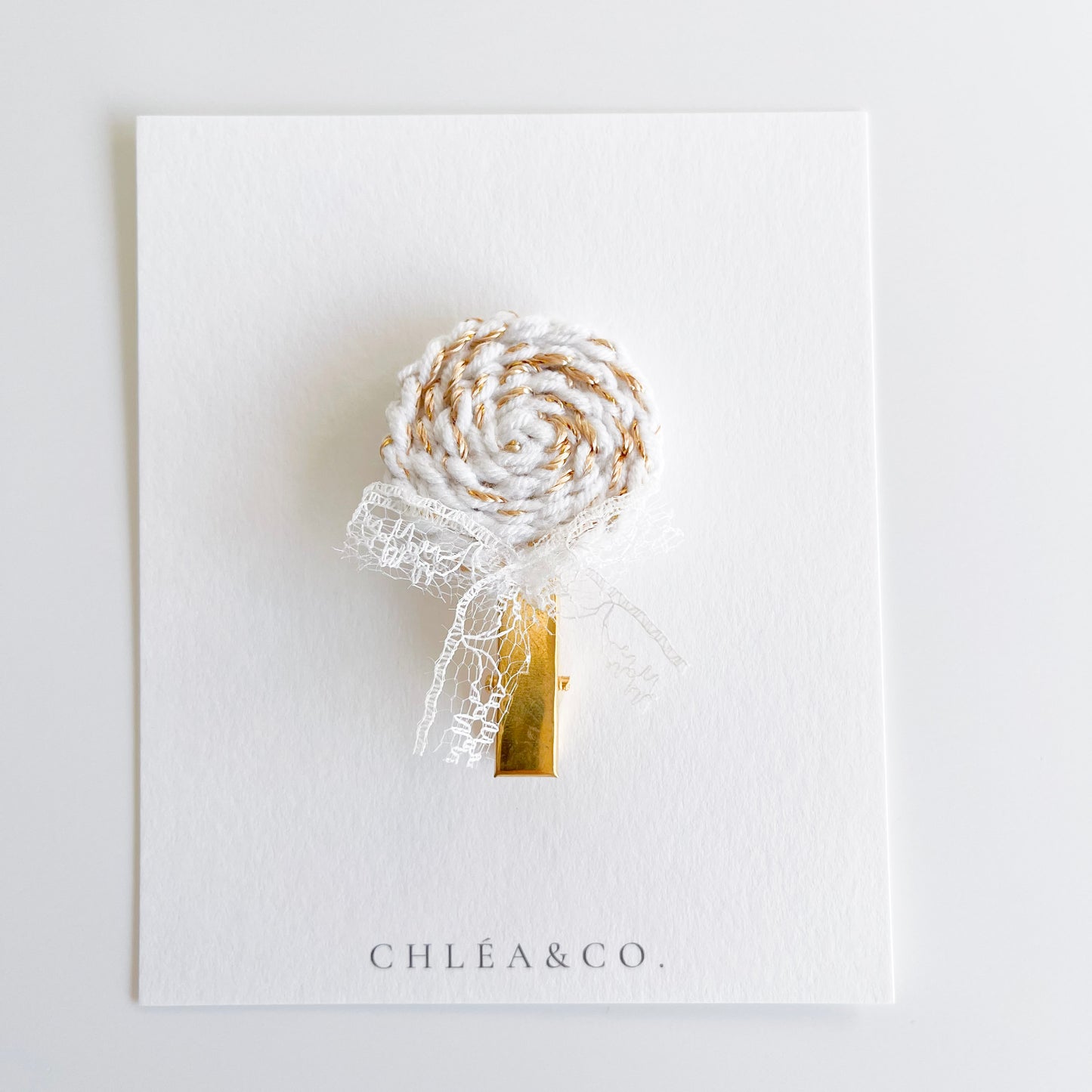 Lollipop Crochet Clip