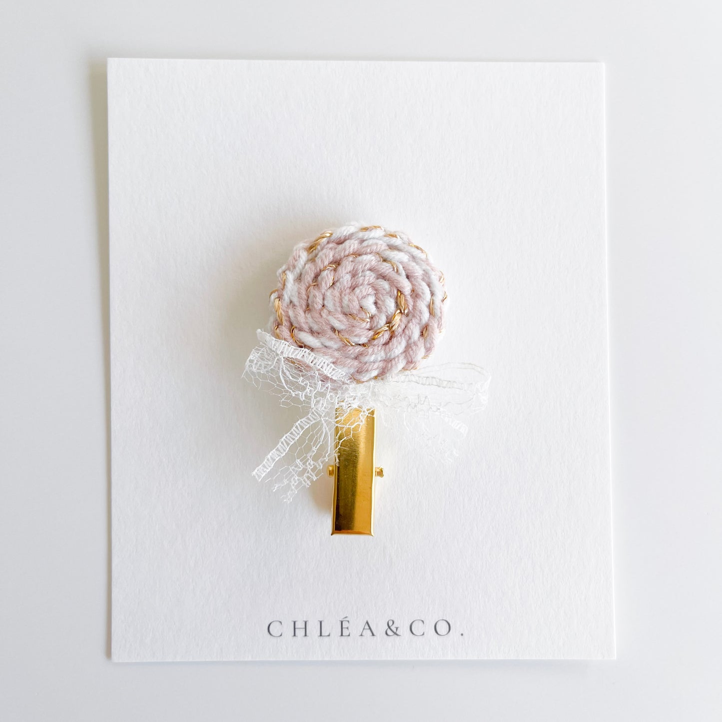 Lollipop Crochet Clip