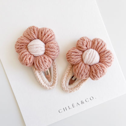 Big Daisy Crochet Clip