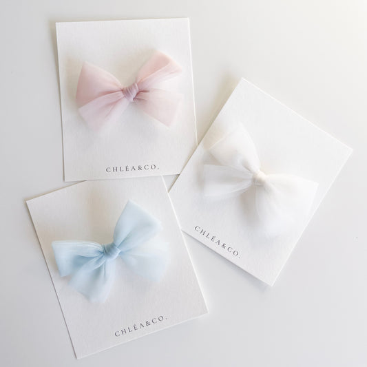 Petite Soft Tulle Bow
