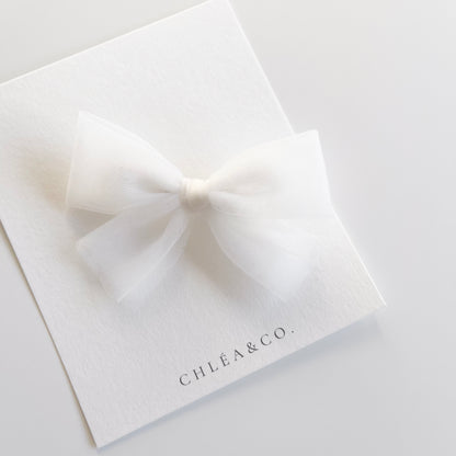 Petite Soft Tulle Bow