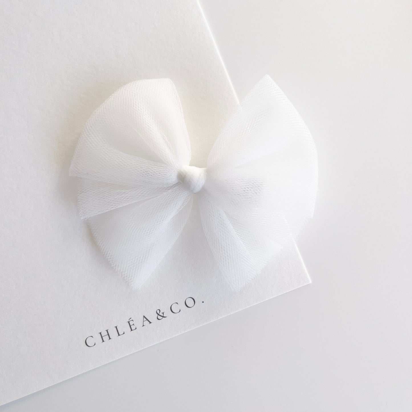 Classic Tulle Bow Clip