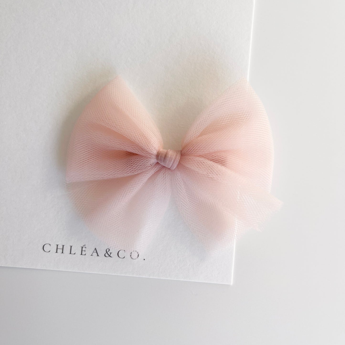 Classic Tulle Bow Clip