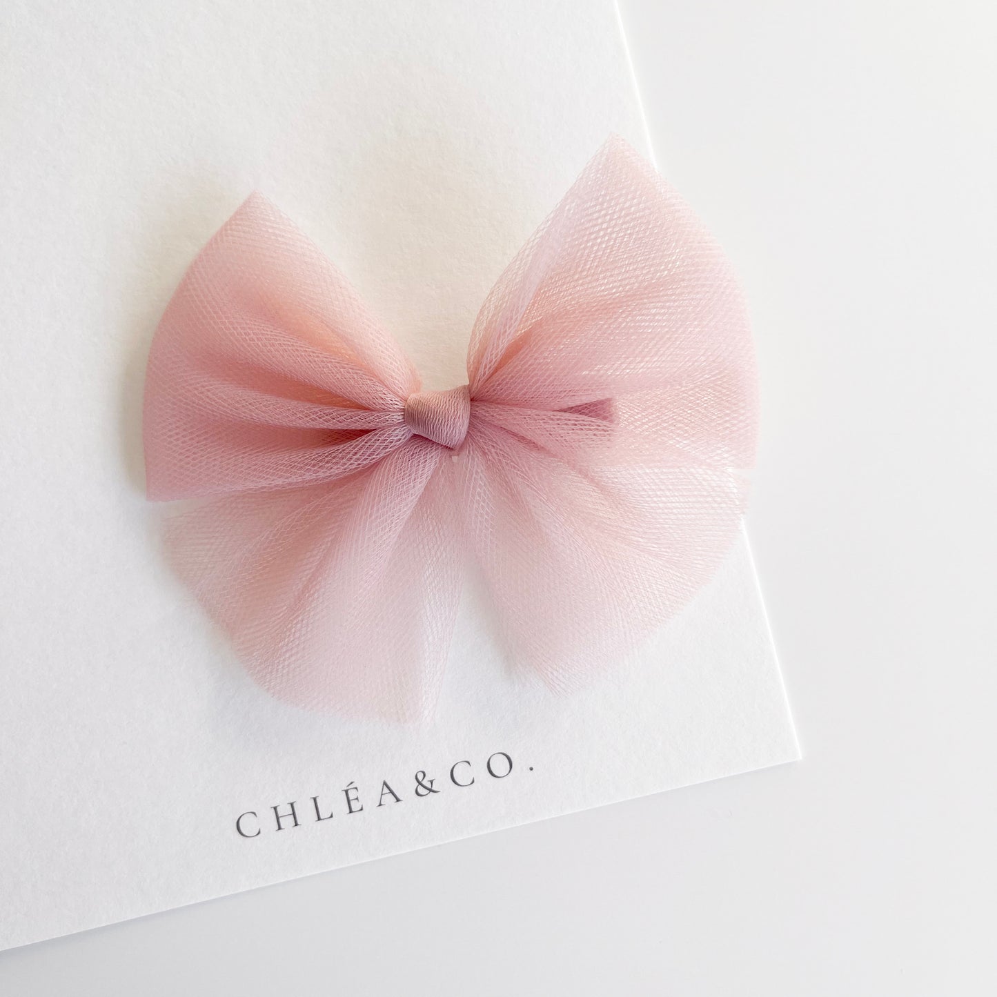 Classic Tulle Bow Clip
