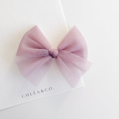 Classic Tulle Bow Clip