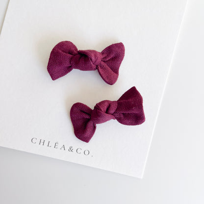 Set of 2 Georgia Mini Knot Bow