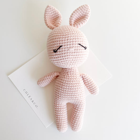 Pink Crochet Bunny