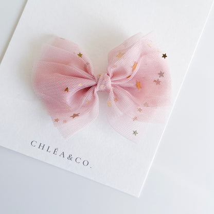 Fairy Tulle Bow Clip