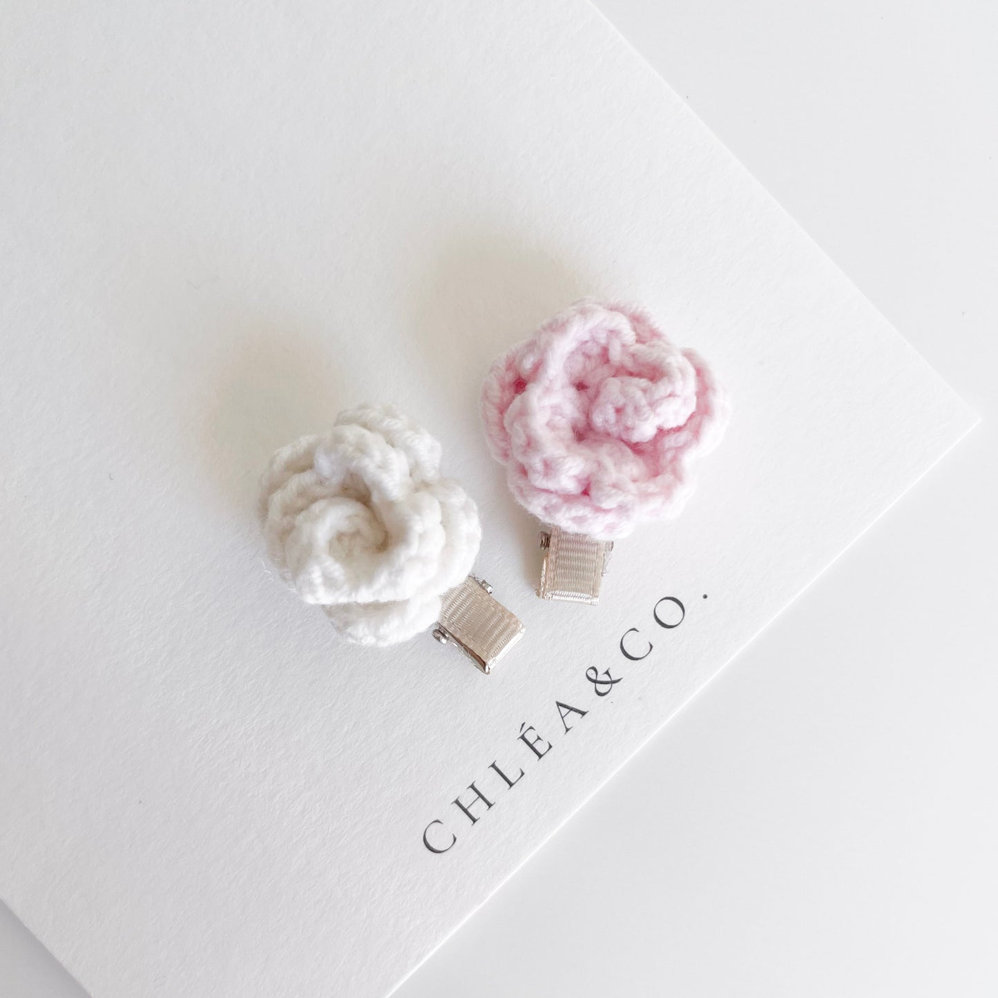 Set of 2 Rosie Crochet Clips