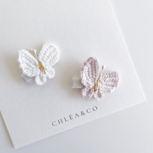 Maisie Butterfly Crochet Clip