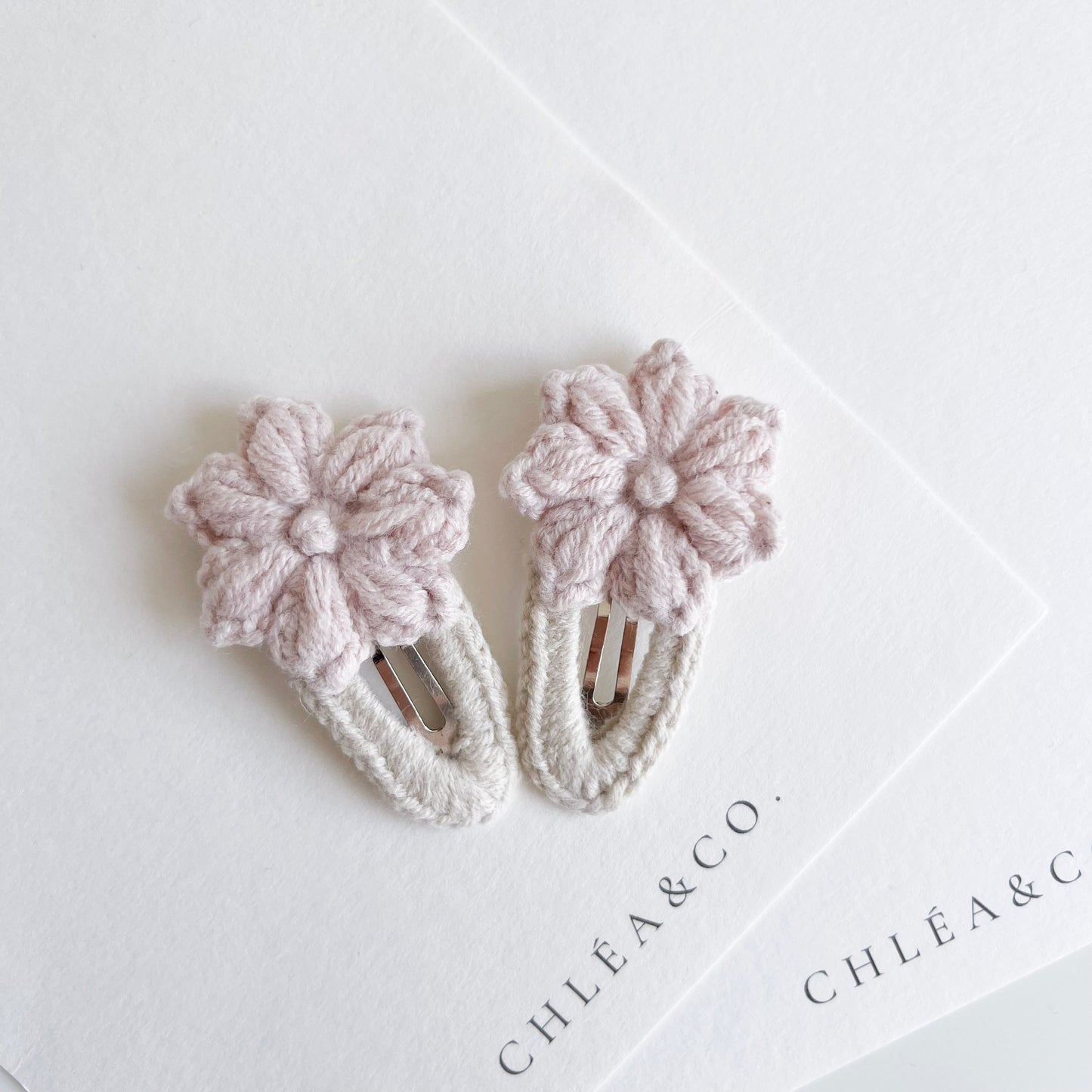 Set of 2 Crochet Clips Lily May