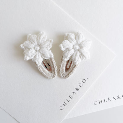 Set of 2 Crochet Clips Lily May