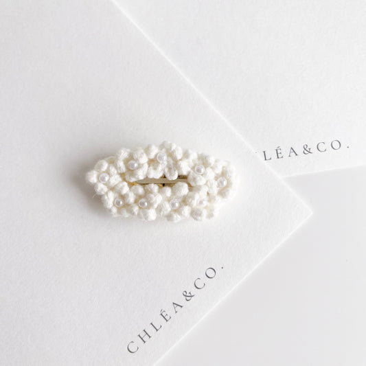 Pearl & Crochet Clip