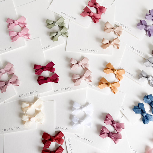 Set of 2 Petite Ribbon Bows