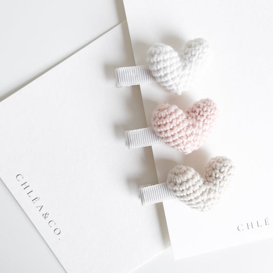 Mi Amor Crochet Clip