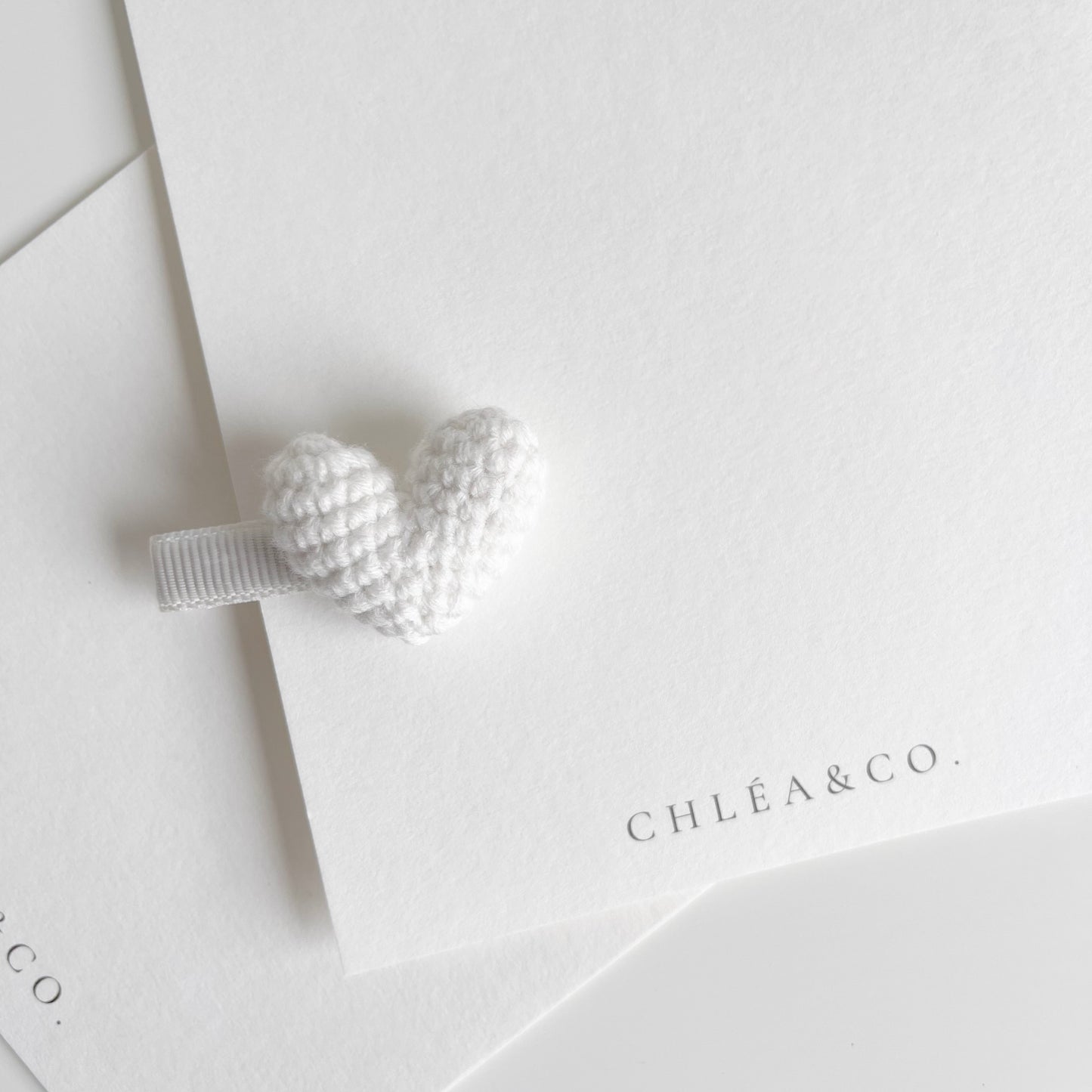 Mi Amor Crochet Clip