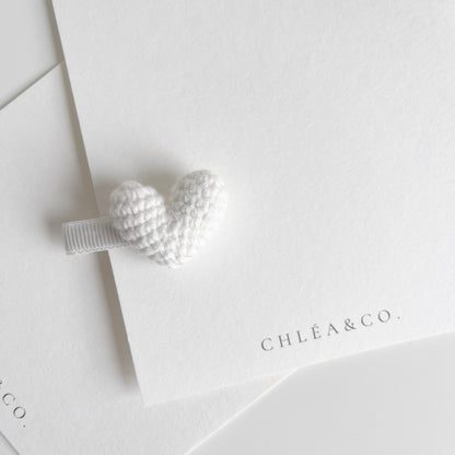 Mi Amor Crochet Clip