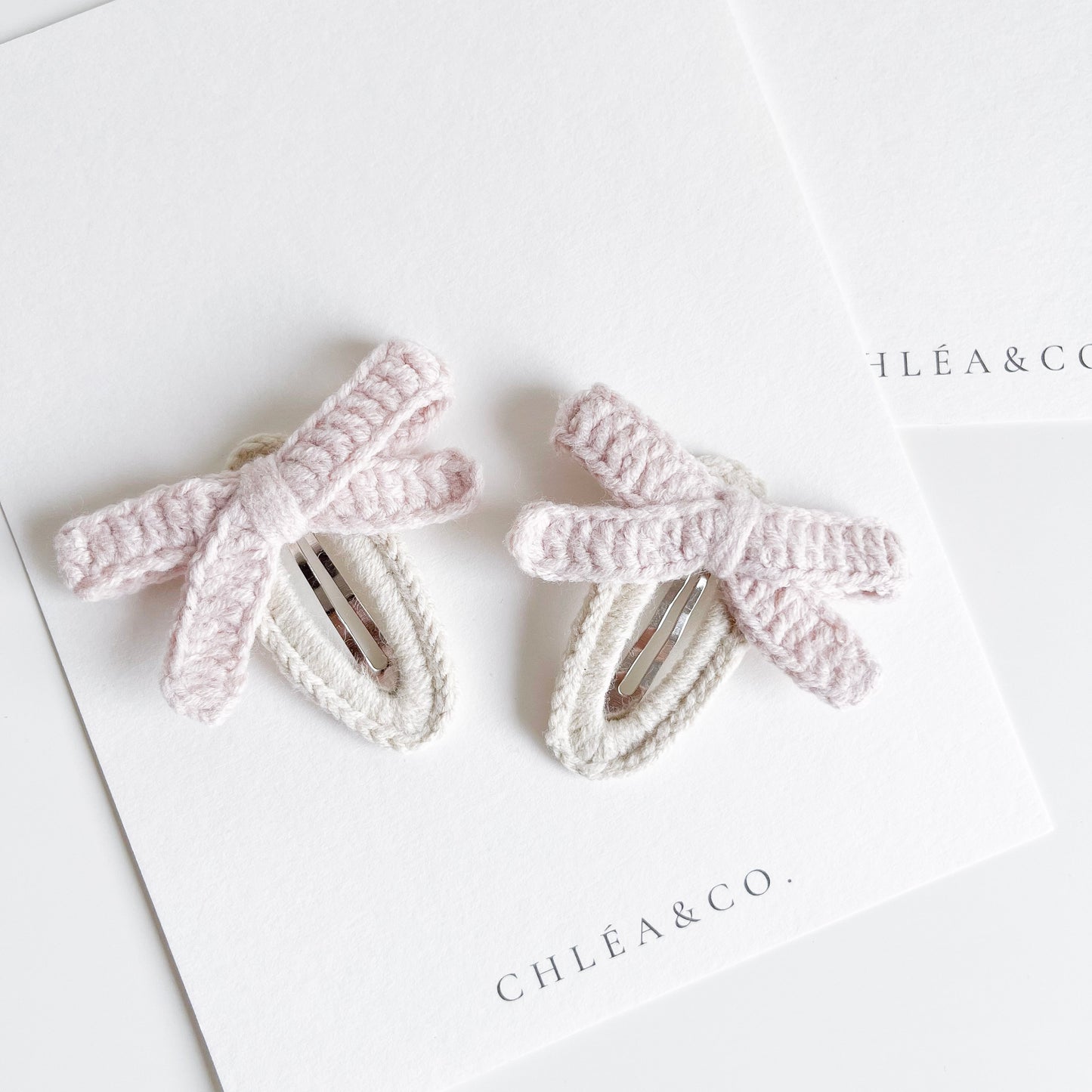 Set of 2 Liana Crochet Bow Clips